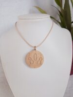 Gravírozott 808nő natúr kerek fanyaklánc - Image 4