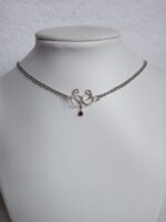 Fektetett 808nő ezüstözött rézékszer szívvel - Image 4