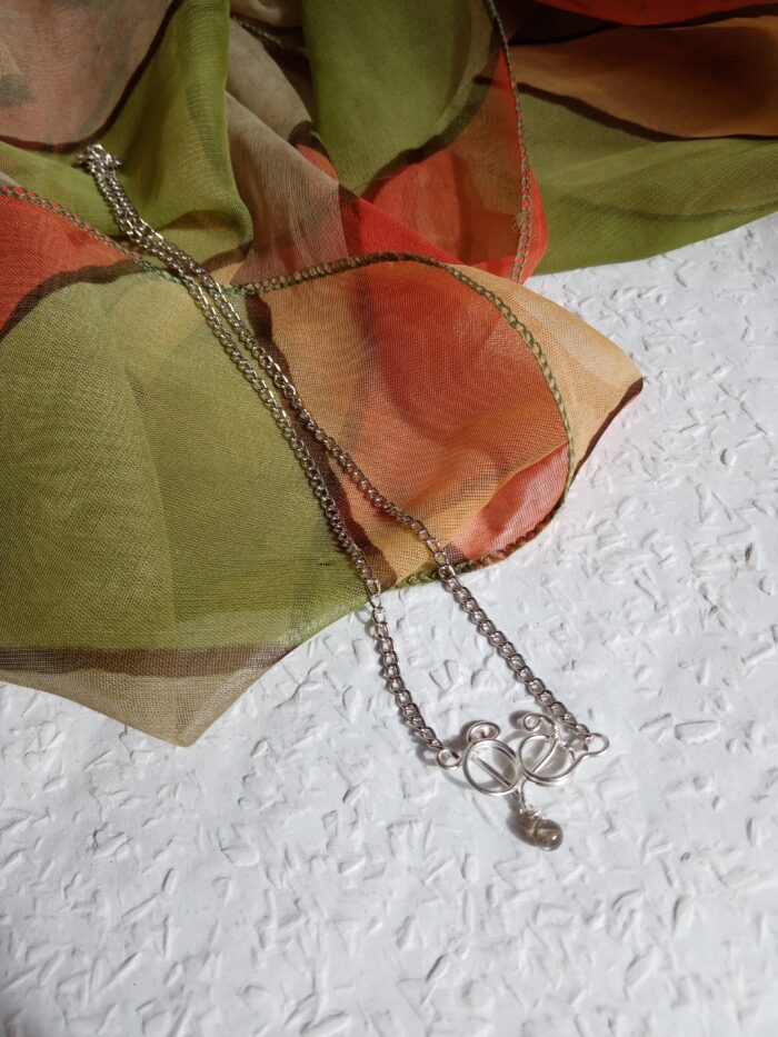 Fektetett 808nő ezüstözött rézékszer szívvel - Image 8