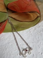 Fektetett 808nő ezüstözött rézékszer szívvel - Image 9