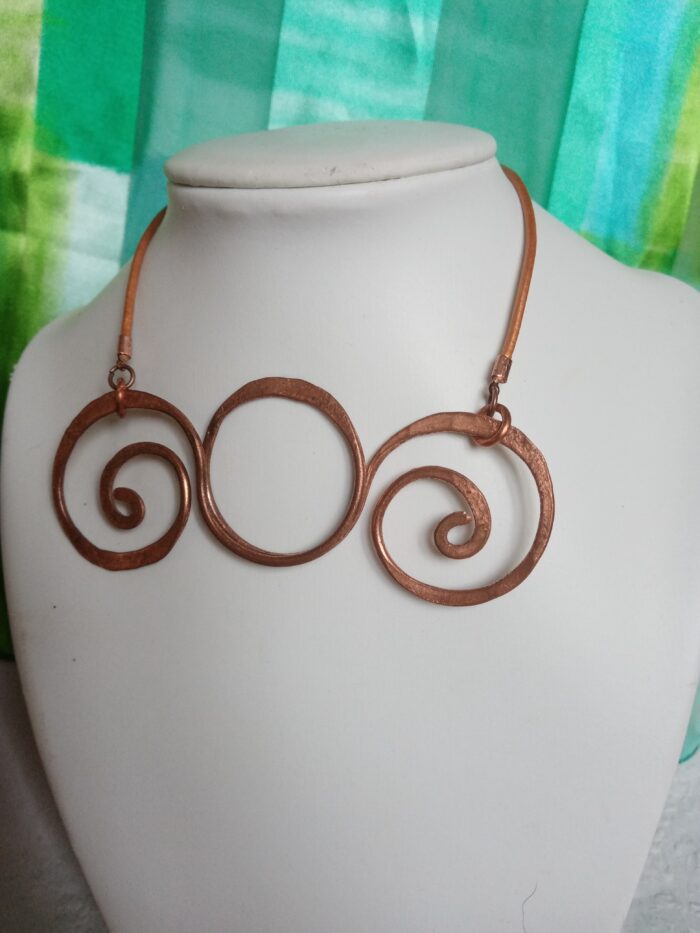 Réz 808nő ékszer rézszínű bőrzsinóron 10.5 cm hosszú medállal - Image 2