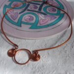 MINI Réz 808nő ékszer rézszínű bőrzsinóron 5 cm medállal