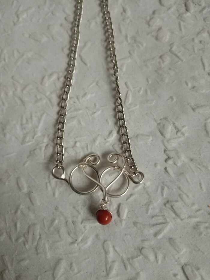 Fektetett 808nő ezüstözött rézékszer szívvel - Image 14