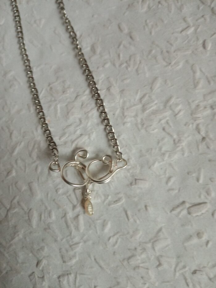 Fektetett 808nő ezüstözött rézékszer szívvel - Image 13