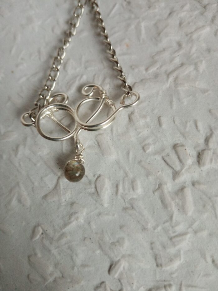 Fektetett 808nő ezüstözött rézékszer szívvel - Image 12